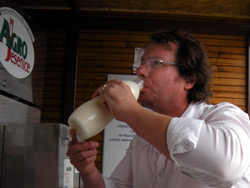 drinking_raw_milk Dean drinking raw milk